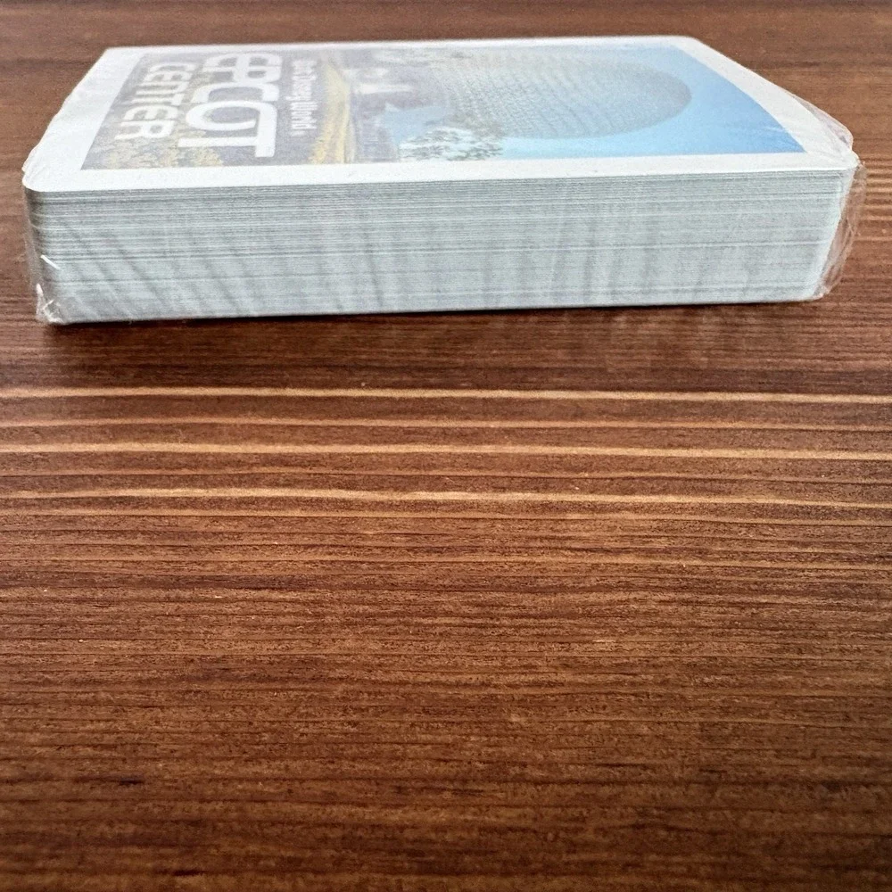 Walt Disney World EPCOT Center Playing Cards Sealed Deck w/ Plastic Case
